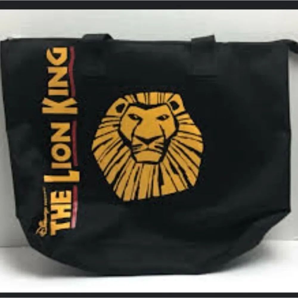 BRAND NEW THE LION KING OFFICIAL BROADWAY CANVAS TOTE ZIP UP BAG